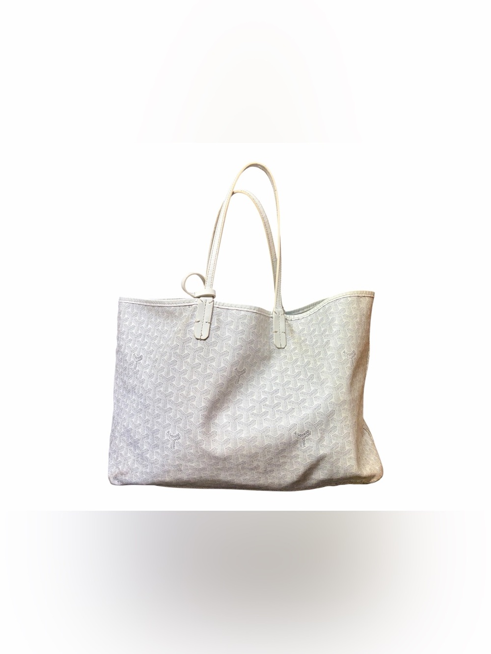 Goyard Off-White/Beige Patterned Saint Louis Tote